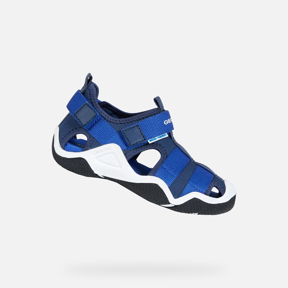 Geox Erkek Çocuk Sandalet Lacivert - Wader - SNU-582790